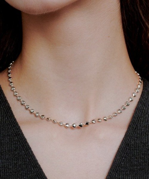 quip queint】whisper heart necklace/ウィスパー ハート