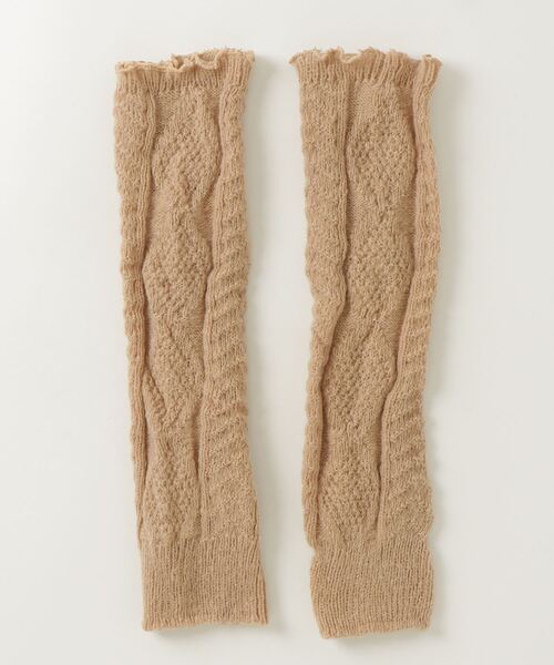 Vini（ヴィニ）の「リブニットレッグウォーマー（レッグウォーマー・レディース・グレー/ブラック/ホワイト/ベージュ・FREE）」の5枚目の写真