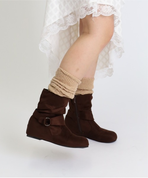 Vini（ヴィニ）の「リブニットレッグウォーマー（レッグウォーマー・レディース・グレー/ブラック/ホワイト/ベージュ・FREE）」の12枚目の写真