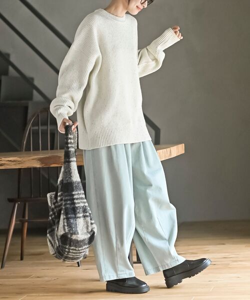 rps（アールピーエス）の「ラメスパンコールニットプルオーバー（ニット/セーター・レディース・ブラウン系その他/オフホワイト/グレー/ブルー・フリー）」の7枚目の写真