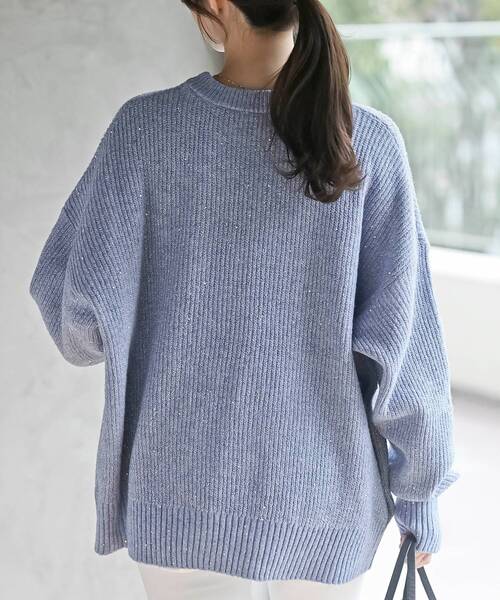 rps（アールピーエス）の「ラメスパンコールニットプルオーバー（ニット/セーター・レディース・ブラウン系その他/オフホワイト/グレー/ブルー・フリー）」の18枚目の写真