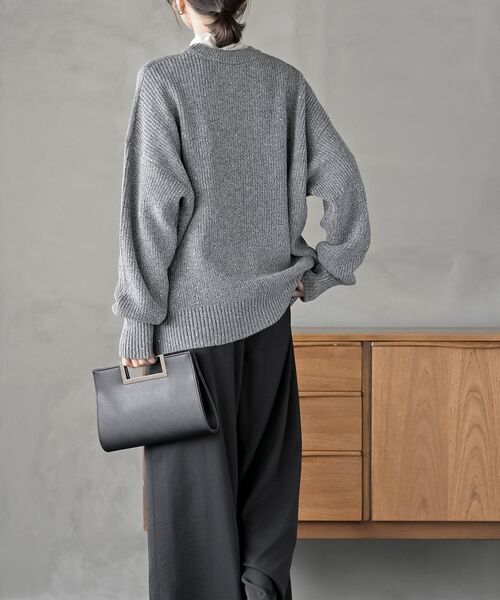 rps（アールピーエス）の「ラメスパンコールニットプルオーバー（ニット/セーター・レディース・ブラウン系その他/オフホワイト/グレー/ブルー・フリー）」の21枚目の写真