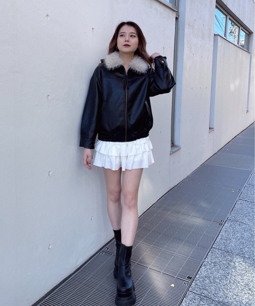 one way（ワンウェイ）の「ファー衿ブルゾン（ブルゾン・レディース・ブラウン/ブラック・FREE）」の22枚目の写真