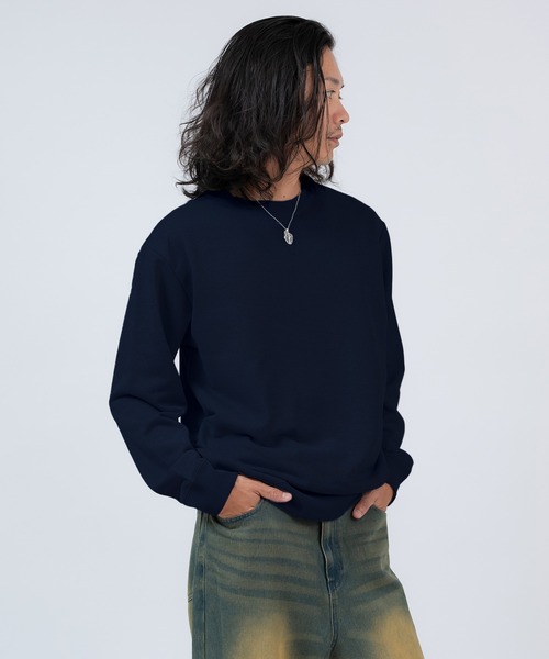 improves（インプローブス）の「スムーススウェット クルーネック トレーナー（スウェット・メンズ・ネイビー/チャコール/ブラック/杢グレー・X-LARGE/LARGE/MEDIUM）」の16枚目の写真