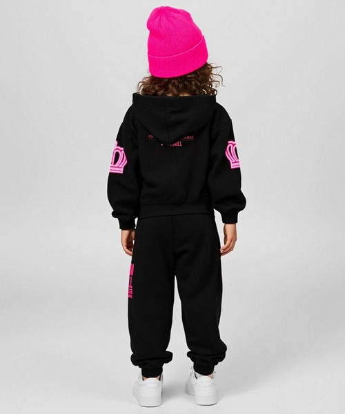 BABYDOLL（ベビードール）の「親子お揃い BIGネオンクラウンパーカー 1184K (ボトムス別売り)（パーカー・キッズ・ブラック/グリーン系その他7・80ｃｍ/90cm/100cm/110cm/120cm/130cm/140cm/150cm）」の7枚目の写真