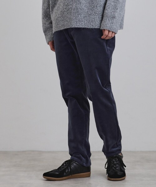 WRAY】ネイビー コーデュロイ パンツ リラックスコーデュロイワイド