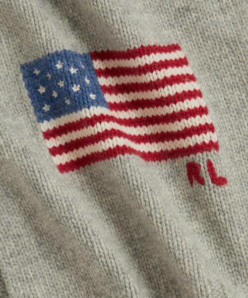 【新品】ポロラルフローレン Bold Flag Scarf ニットマフラー POLO RALPH LAUREN（ポロ・ラルフローレン） ポロ ラルフローレン