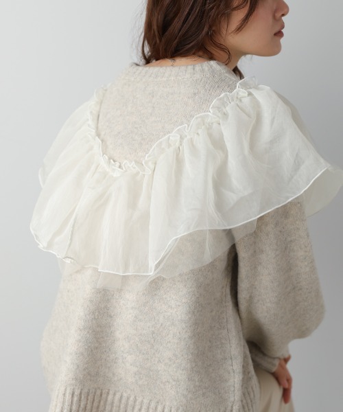 セール】エニーウェイフリルニットトップス（ニット/セーター）｜Bab