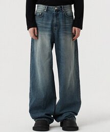 DNSR（ディーエヌエスアール）の「シグネチャーワイドデニムパンツブルー（デニムパンツ）」