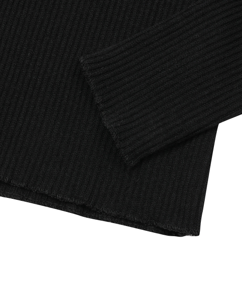 MUCENT(ムセント)の「ビアジェ スリムフィット Vネック デミッジリブ 長袖Tシャツ (6カラー)(Tシャツ/カットソー・レディース・ブラック/ベージュ/ブラウン/グレー/ピンク/アイボリー・FREE)」の14枚目の写真