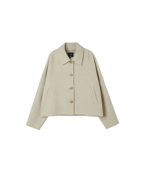LAP(ラップ)の「(キャリオーバー)(ハンド) クロップコート AQ4WTM62(ダッフルコート・レディース・ブラック/スカイブルー/チャコール/オートミール・FREE)」の3枚目の写真