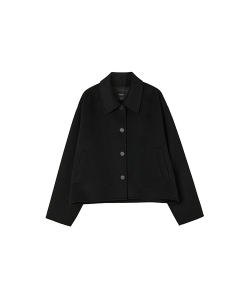 LAP(ラップ)の「(キャリオーバー)(ハンド) クロップコート AQ4WTM62(ダッフルコート・レディース・ブラック/スカイブルー/チャコール/オートミール・FREE)」の1枚目の写真