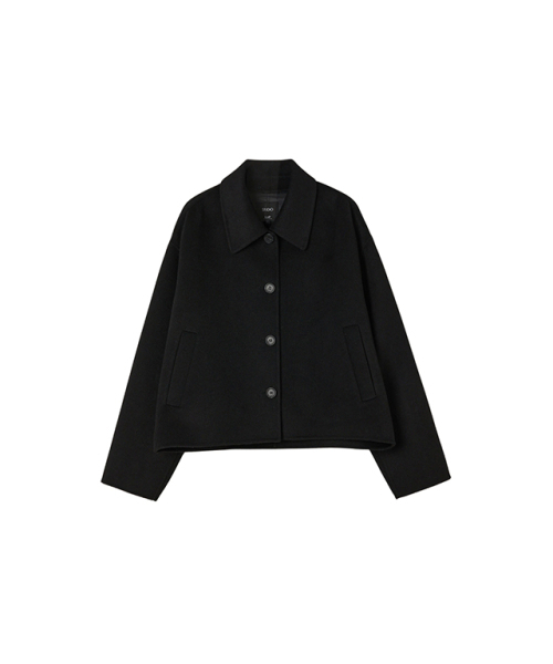 LAP(ラップ)の「(キャリオーバー)(ハンド) クロップコート AQ4WTM62(ダッフルコート・レディース・ブラック/スカイブルー/チャコール/オートミール・FREE)」の8枚目の写真