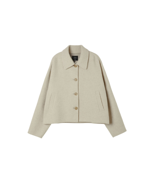 LAP(ラップ)の「(キャリオーバー)(ハンド) クロップコート AQ4WTM62(ダッフルコート・レディース・ブラック/スカイブルー/チャコール/オートミール・FREE)」の10枚目の写真