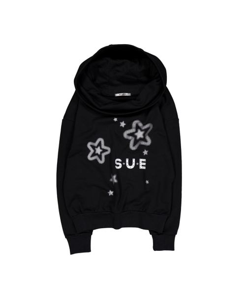 SETUP-EXE(セットアップイーエックスイー)の「SUE WIDE HOODIE TOP / BLACK(パーカー・レディース・その他・OS)」の2枚目の写真