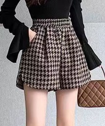 GLAMOROUS JANE | 千鳥柄ウエストゴムショートパンツ(その他パンツ)