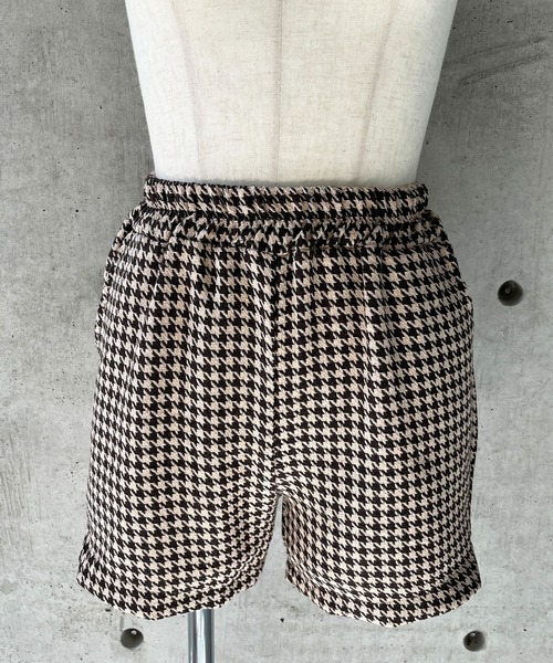 セール】千鳥柄ウエストゴムショートパンツ(その他パンツ セール】千鳥柄ウエストゴムショートパンツ(その他パンツ