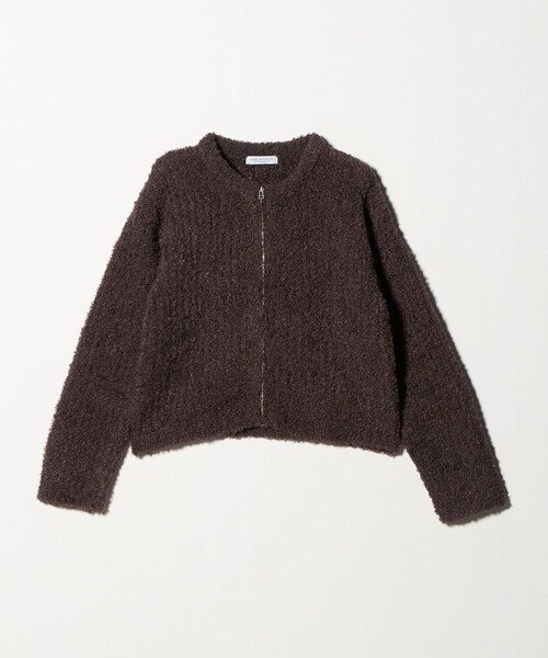 セール】カールフェザー ジップカーディガン ‐ウォッシャブル‐ ＜A DAY