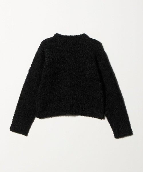 A DAY IN THE LIFE UNITED ARROWS（アデイインザライフユナイテッドアローズ）の「カールフェザー ジップカーディガン ‐ウォッシャブル‐ ＜A DAY IN THE LIFE＞（ニット/セーター・レディース・ブラック/ダークブラウン・FREE）」の5枚目の写真