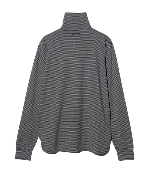 glamb（グラム）の「Deformed Turtleneck Cutsew / デフォームドタートルネックカットソー（Tシャツ/カットソー・メンズ・ホワイト/ブラック/ブラック系その他・S/M/L）」の10枚目の写真