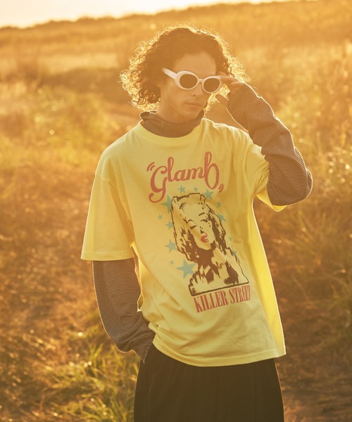 glamb（グラム）の「Deformed Turtleneck Cutsew / デフォームドタートルネックカットソー（Tシャツ/カットソー・メンズ・ホワイト/ブラック/ブラック系その他・S/M/L）」の21枚目の写真