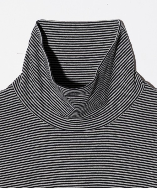 glamb（グラム）の「Deformed Turtleneck Cutsew / デフォームドタートルネックカットソー（Tシャツ/カットソー・メンズ・ホワイト/ブラック/ブラック系その他・S/M/L）」の22枚目の写真