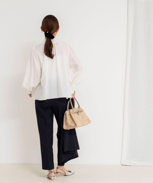 値下げ❣️新品未使用❣️ ノーリーズ ＊3way ボウタイシアーブラウス＊ セール】ウォッシャブルシアーボウタイ2WAYブラウス（シャツ/ブラウス