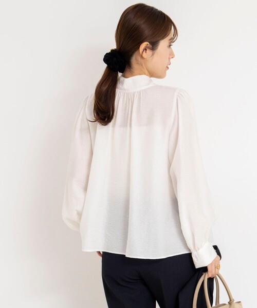 ウォッシャブルシアーボウタイ2WAYブラウス（シャツ/ブラウス