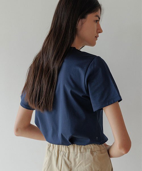 LINGSEOUL(リングソウル)の「supima silket cotton top-navy(Tシャツ/カットソー・レディース・その他・SMALL/MEDIUM)」の4枚目の写真