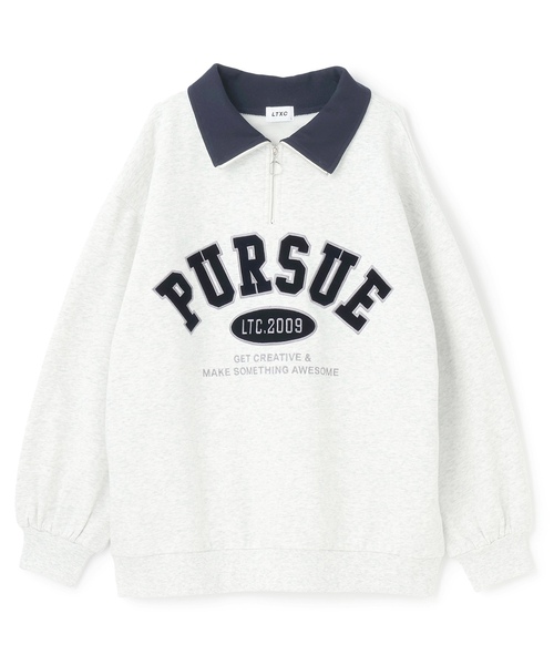 LOVETOXIC（ラブトキシック）の「【LTXC】【綿100％】裏起毛ハーフジップスウェット（スウェット・キッズ・ブラック/ホワイト系その他/グリーン・L:160cm/M:150cm/S:140cm/130cm）」の13枚目の写真