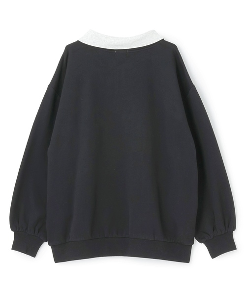 LOVETOXIC（ラブトキシック）の「【LTXC】【綿100％】裏起毛ハーフジップスウェット（スウェット・キッズ・ブラック/ホワイト系その他/グリーン・L:160cm/M:150cm/S:140cm/130cm）」の16枚目の写真