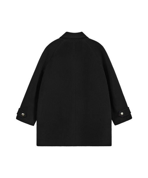Rest&Recreation(レストアンドレクリエーション)の「WOOL BALMACAAN COAT - BLACK(チェスターコート・レディース・その他・ONE)」の5枚目の写真