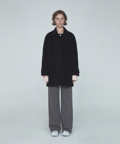 Rest&Recreation(レストアンドレクリエーション)の「WOOL BALMACAAN COAT - BLACK(チェスターコート・レディース・その他・ONE)」の4枚目の写真