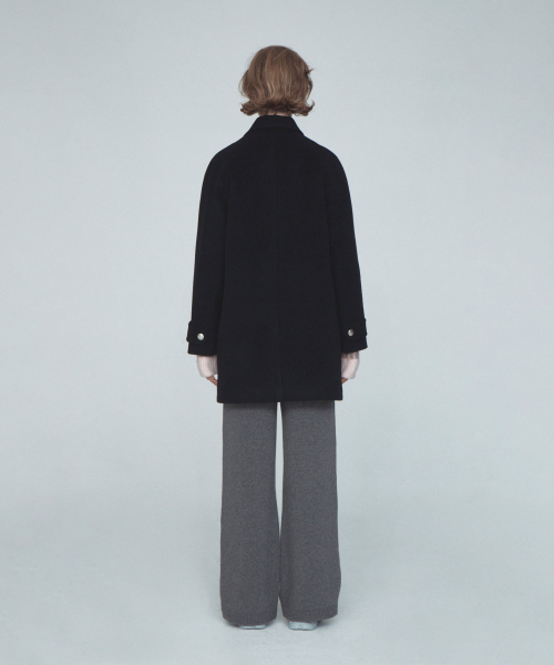 Rest&Recreation(レストアンドレクリエーション)の「WOOL BALMACAAN COAT - BLACK(チェスターコート・レディース・その他・ONE)」の2枚目の写真