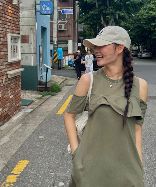 MUCENT(ムセント)の「シグネチャーボールキャップ(クリーム)(キャップ・レディース・Cream・FREE)」の7枚目の写真