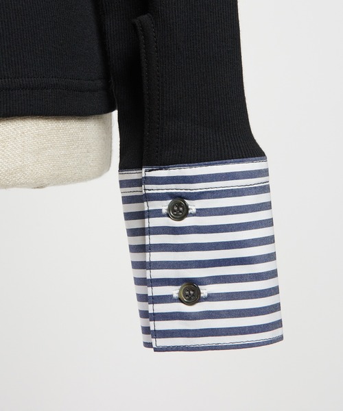 gomme（ゴム）の「シャツカラーカーディガン（カーディガン/ボレロ・レディース・ブラック/ネイビー・MEDIUM）」の18枚目の写真