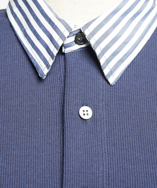 gomme（ゴム）の「シャツカラーカーディガン（カーディガン/ボレロ・レディース・ブラック/ネイビー・MEDIUM）」の22枚目の写真