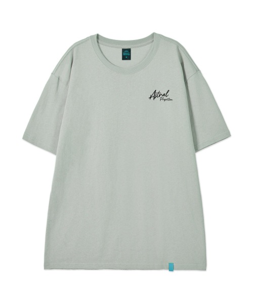 ASTRAL PROJECTION（アストラルプロジェクション）の「[ラズベリージャム]コットンルーズフィット半袖Tシャツ_ダスティミント（Tシャツ/カットソー・メンズ・その他・MEDIUM/LARGE/X-LARGE/XX-LARGE）」の2枚目の写真