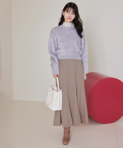 VIS（ビス）の「ラインストーン＆スタッズハートカットバッグ（ショルダーバッグ・レディース・レッド/オフホワイト/ブラック・FREE）」の17枚目の写真