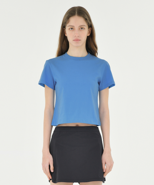 BROWNYARD(ブラウンヤード)の「WベイビーTシャツ、ブルー(Tシャツ/カットソー・レディース・その他・1/2)」の3枚目の写真