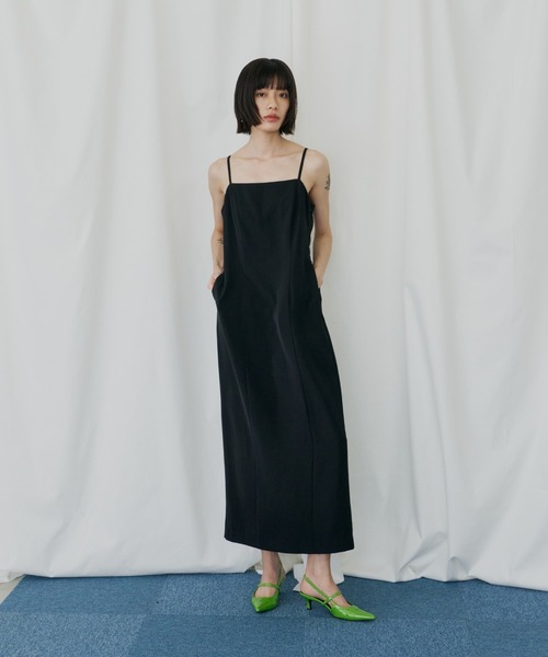 ANDRESD(アンドレスド)の「ジグザグチュールドレス / zigzag tulle dress(ドレス・レディース・ピンク/ミント/チャコール/ベージュ×ブラック・L/M/S)」の21枚目の写真