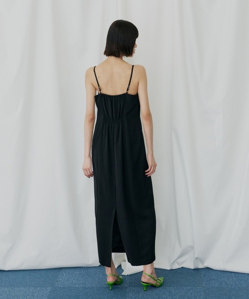 ANDRESD(アンドレスド)の「ジグザグチュールドレス / zigzag tulle dress(ドレス・レディース・ピンク/ミント/チャコール/ベージュ×ブラック・L/M/S)」の22枚目の写真