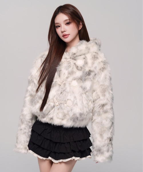 andwang（アンドワン）の「Petit Fur Duffle Coat（ダッフルコート
