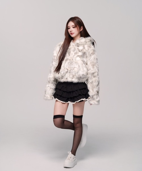 andwang（アンドワン）の「Petit Fur Duffle Coat（ダッフルコート