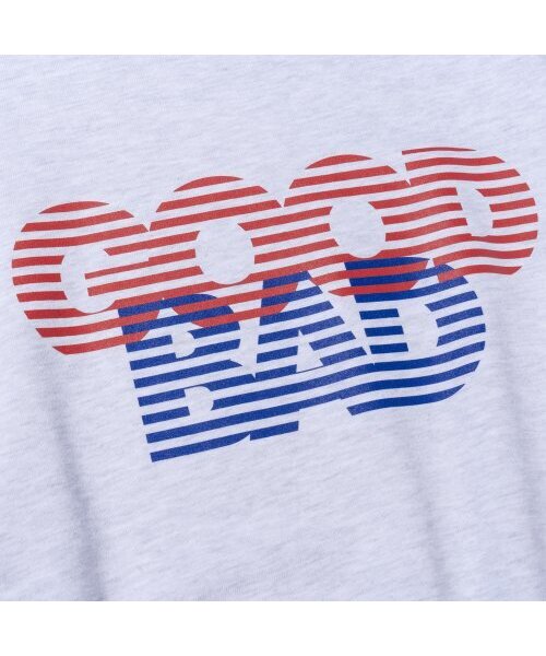 EXTRAORDINARY(エクストラオーディナリー)の「GOOD BAD PRINT CREWNECK L/GREY(スウェット・メンズ・その他・LARGE/X-LARGE/MEDIUM)」の4枚目の写真