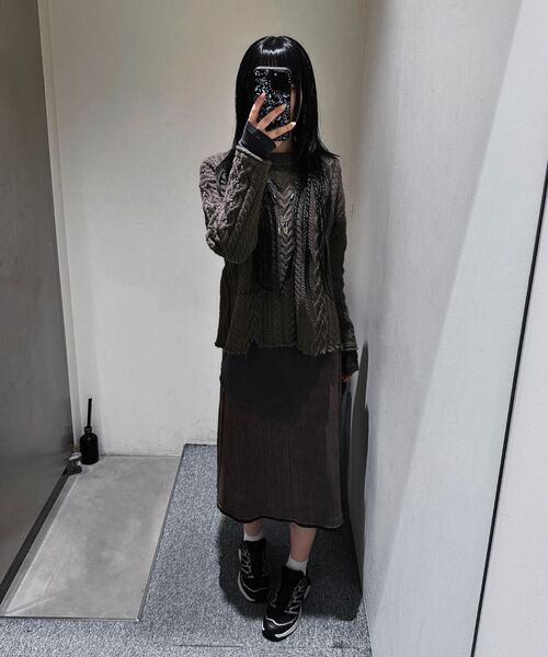 INSILENCE WOMEN(インサイレンスウーマン)の「ロー ディテール ウール スカート BROWN(スカート・レディース・その他・SMALL/MEDIUM/LARGE)」の10枚目の写真