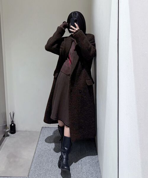INSILENCE WOMEN(インサイレンスウーマン)の「ロー ディテール ウール スカート BROWN(スカート・レディース・その他・SMALL/MEDIUM/LARGE)」の9枚目の写真