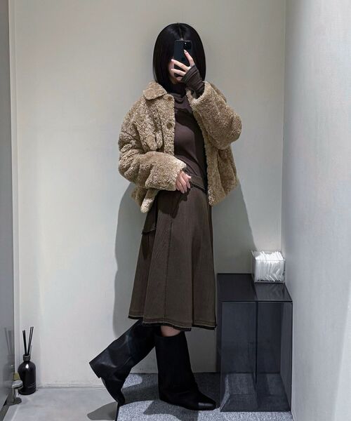 INSILENCE WOMEN(インサイレンスウーマン)の「ロー ディテール ウール スカート BROWN(スカート・レディース・その他・SMALL/MEDIUM/LARGE)」の14枚目の写真