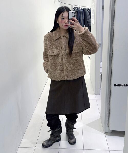 INSILENCE WOMEN(インサイレンスウーマン)の「ロー ディテール ウール スカート BROWN(スカート・レディース・その他・SMALL/MEDIUM/LARGE)」の22枚目の写真