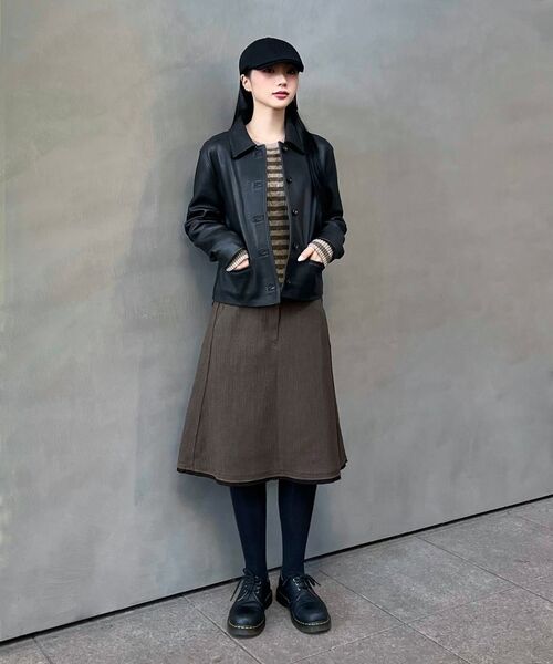 INSILENCE WOMEN(インサイレンスウーマン)の「ロー ディテール ウール スカート BROWN(スカート・レディース・その他・SMALL/MEDIUM/LARGE)」の21枚目の写真